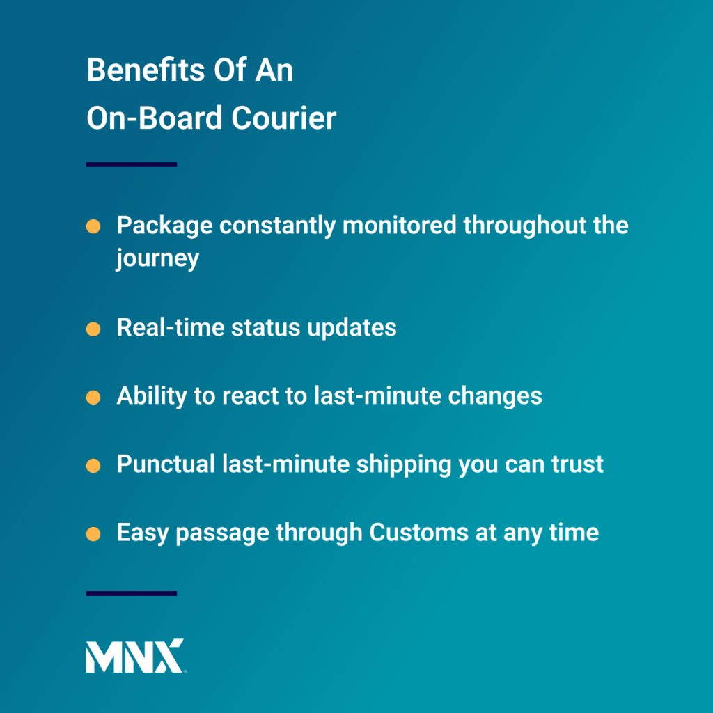 Benefits of an On-Board Courier