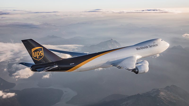 boeing 747 in UPS livery